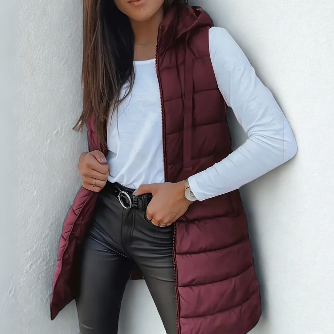 Naleia – Kapuzen-Wollweste für Damen