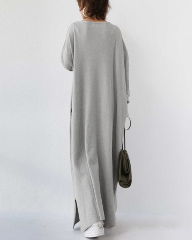 Novira – Maxikleid mit tiefem V-Ausschnitt