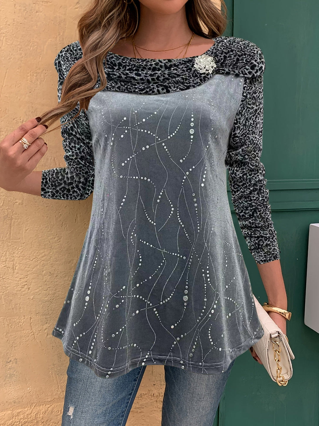 Avenya – Reverskragen-Strickpullover-Set
