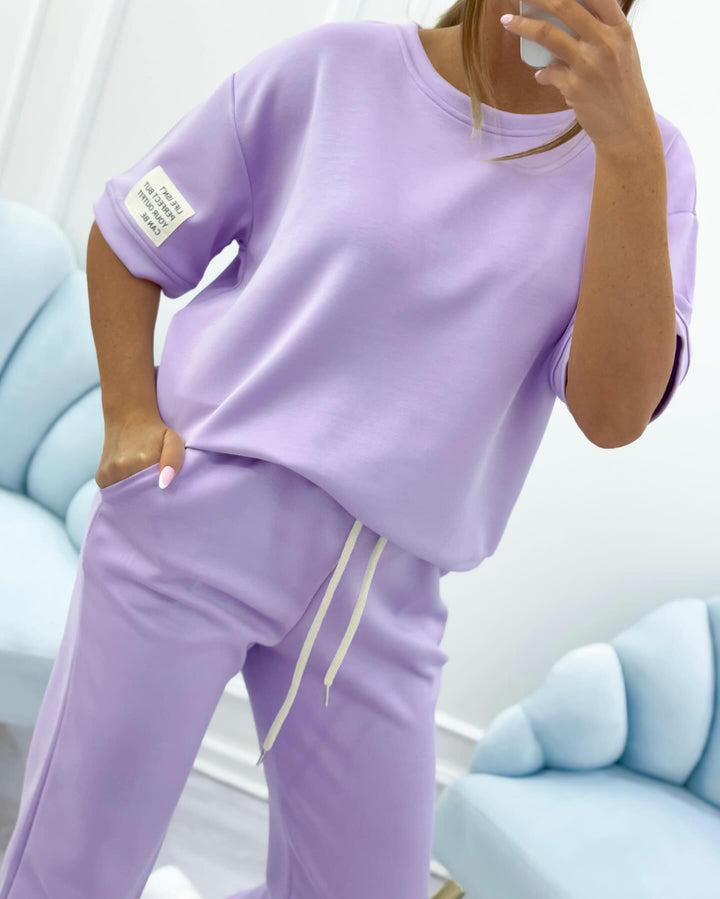 Nevira – Rundhals-Jersey-Set aus Top und Hose