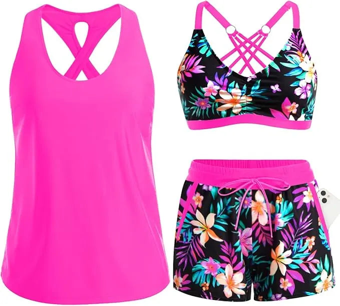 Rilena – Tankini-Set mit Taschen und Shorty