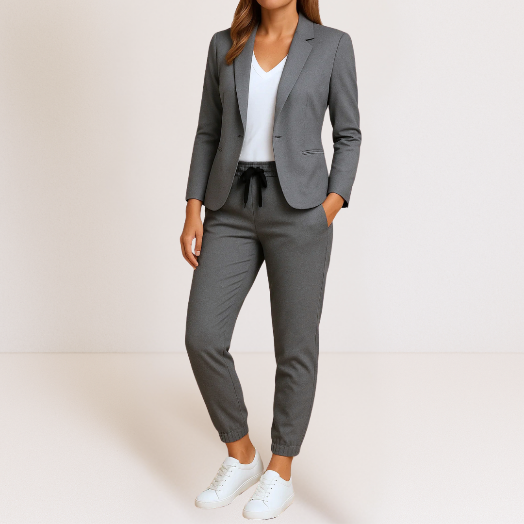 Nirelle – Strukturierte Jacke aus leichtem Anzugstoff