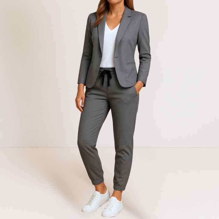 Nirelle – Strukturierte Jacke aus leichtem Anzugstoff