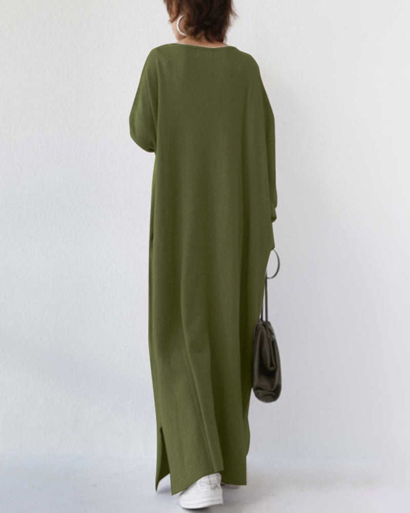 Novira – Maxikleid mit tiefem V-Ausschnitt