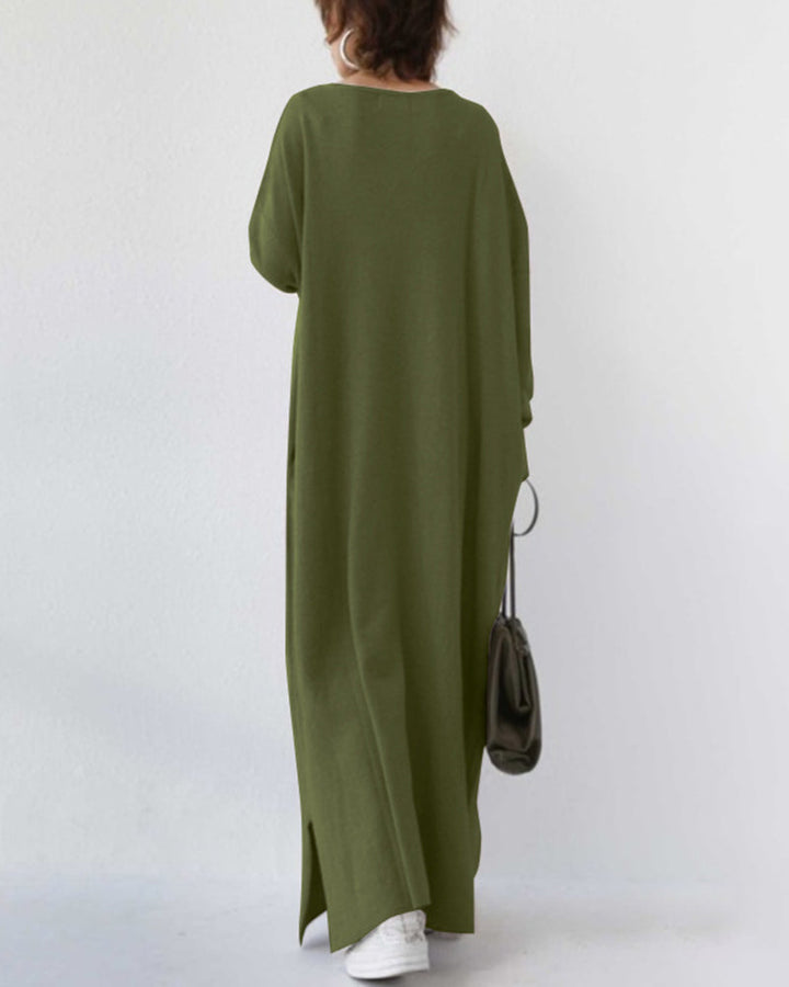 Novira – Maxikleid mit tiefem V-Ausschnitt