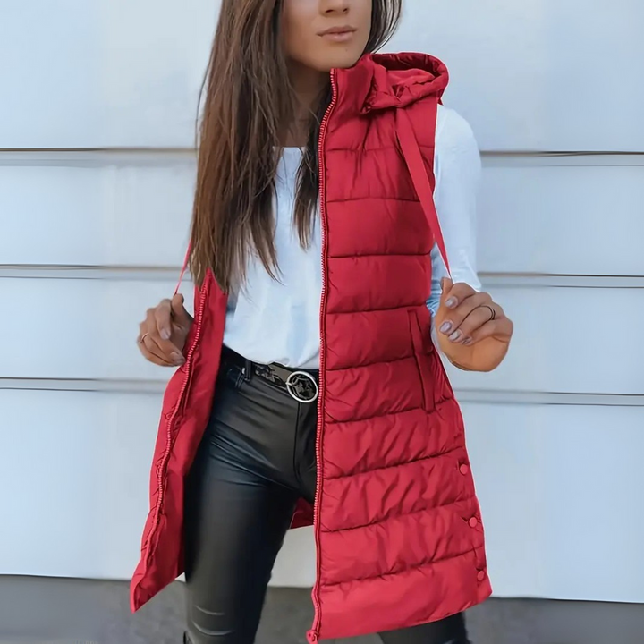 Naleia – Kapuzen-Wollweste für Damen