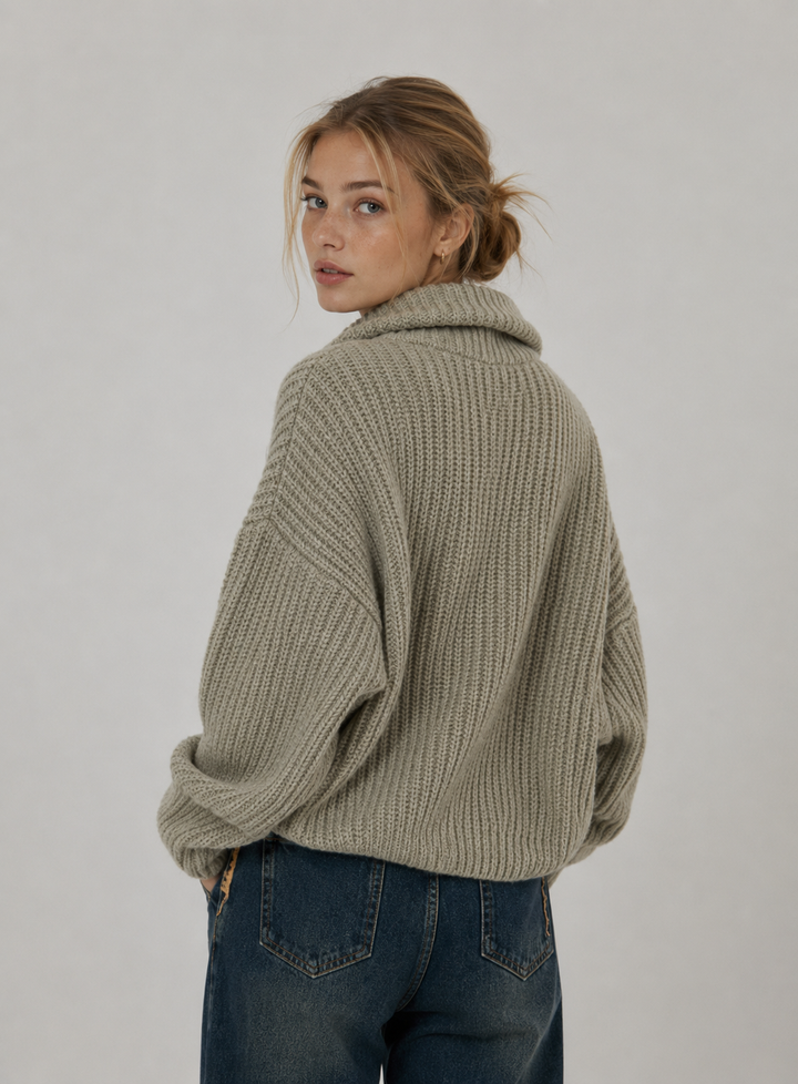 Velira – Frontreißverschluss-Strickjacke