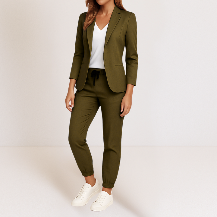Nirelle – Strukturierte Jacke aus leichtem Anzugstoff