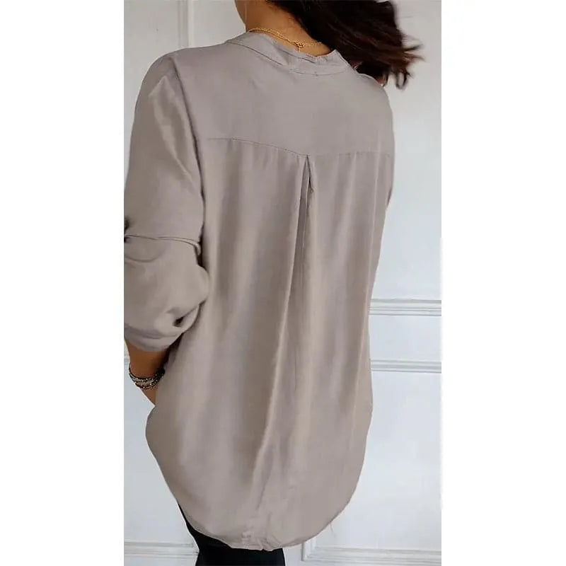 Calyra – Baumwolltop mit Paillettenblende
