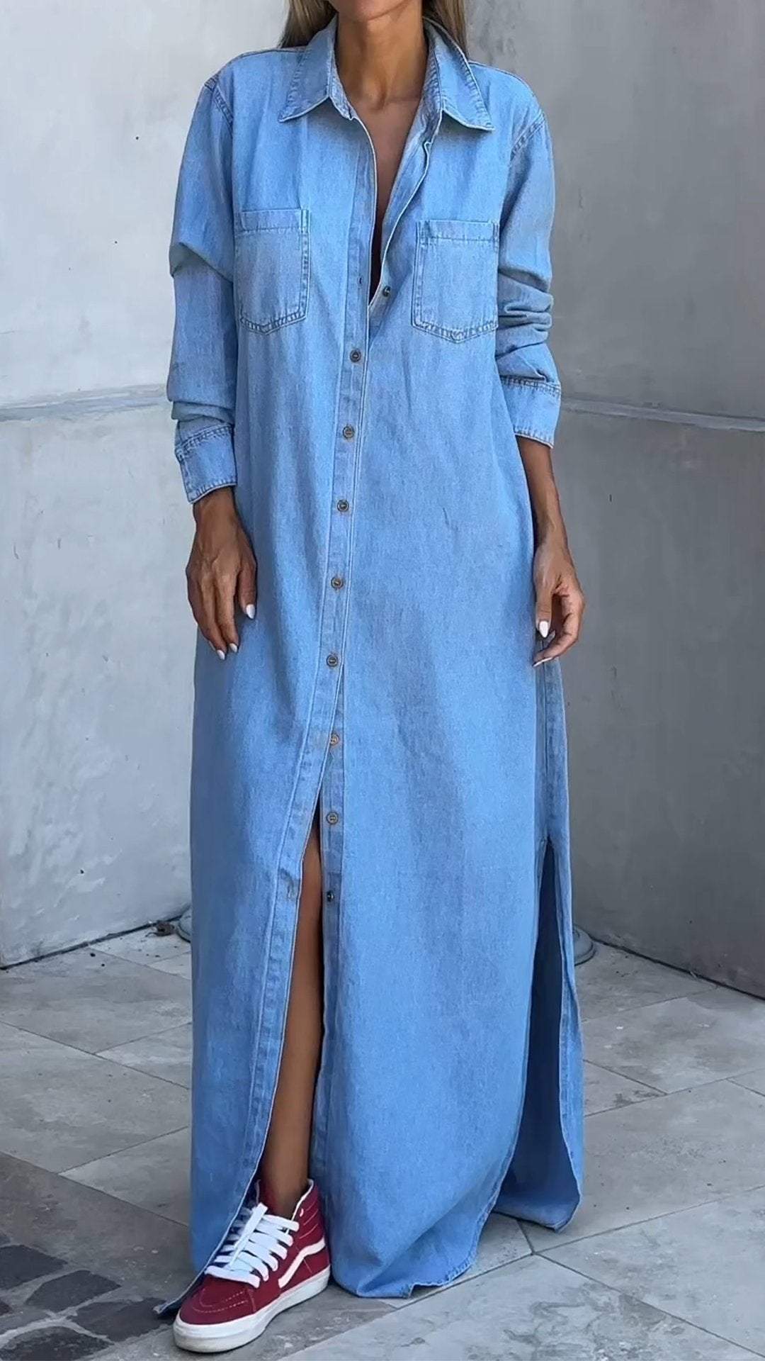 Zarelle – Denimkleid mit Klappentaschen