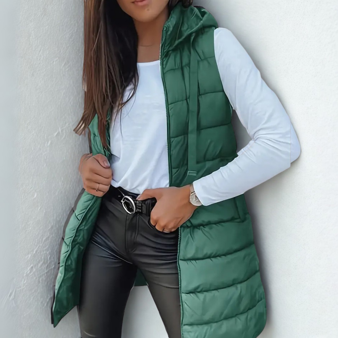Naleia – Kapuzen-Wollweste für Damen