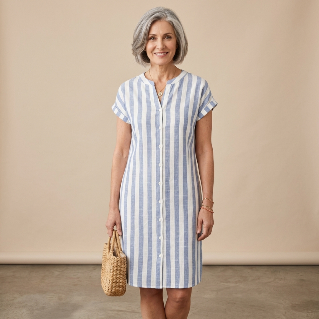 Rivela – Gestreiftes Hemdkleid