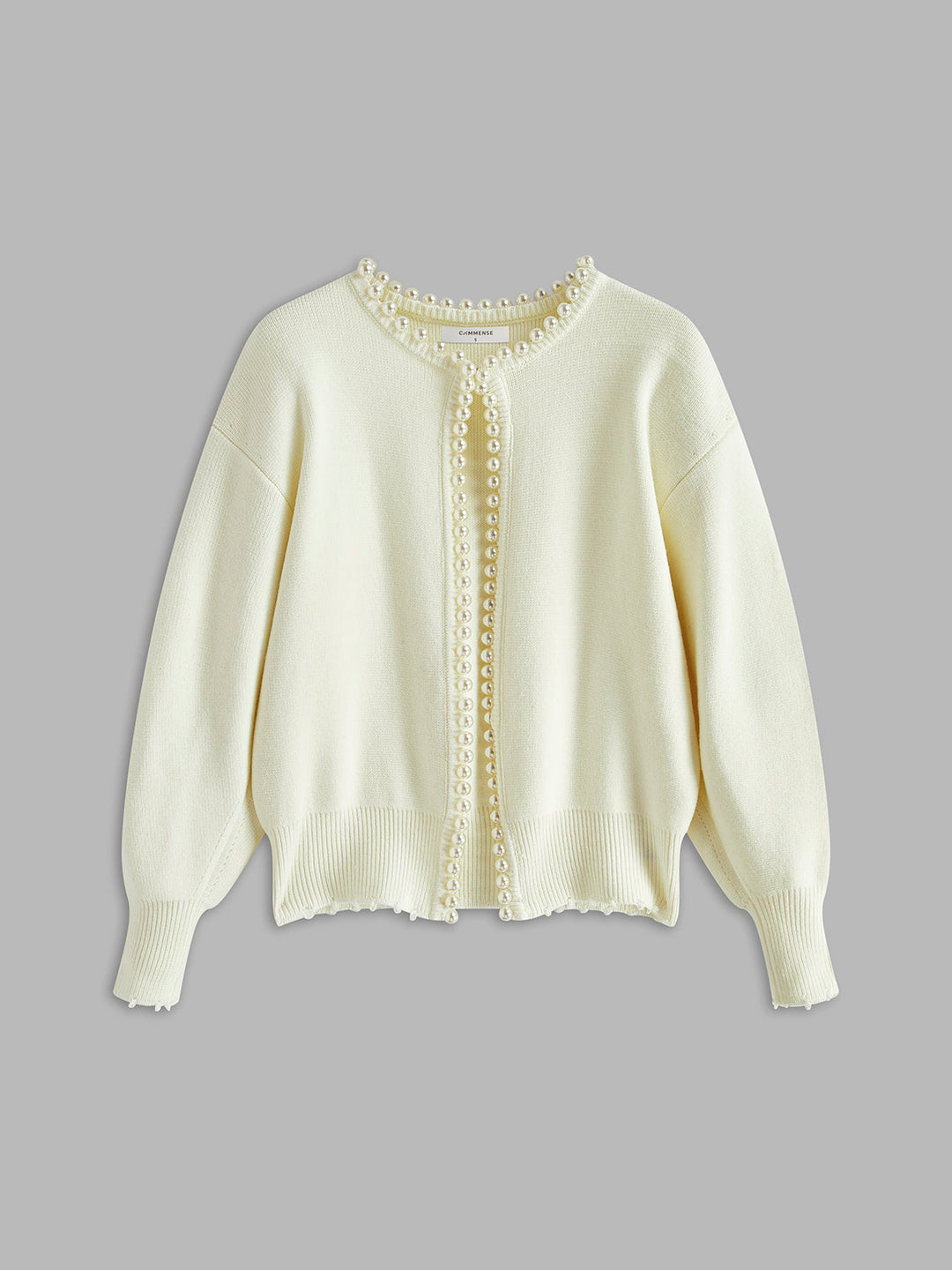 Virela – Mit Perlenbesatz gestrickte Jacke