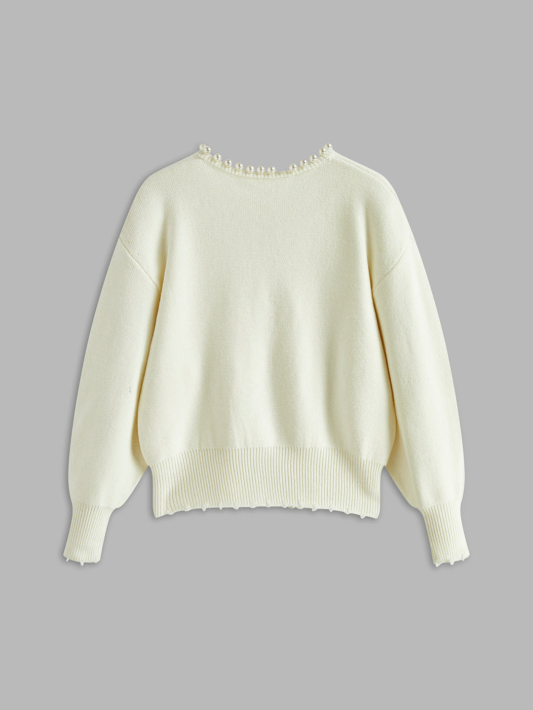 Virela – Mit Perlenbesatz gestrickte Jacke