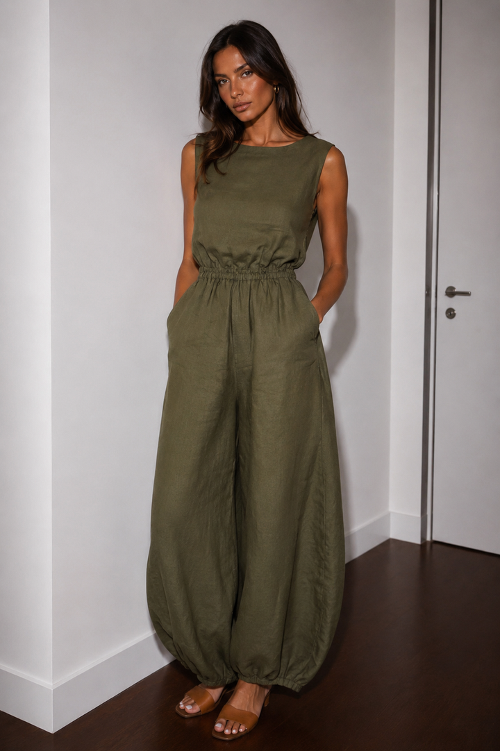 Nevara – Weitbeiniger, leichter Jumpsuit