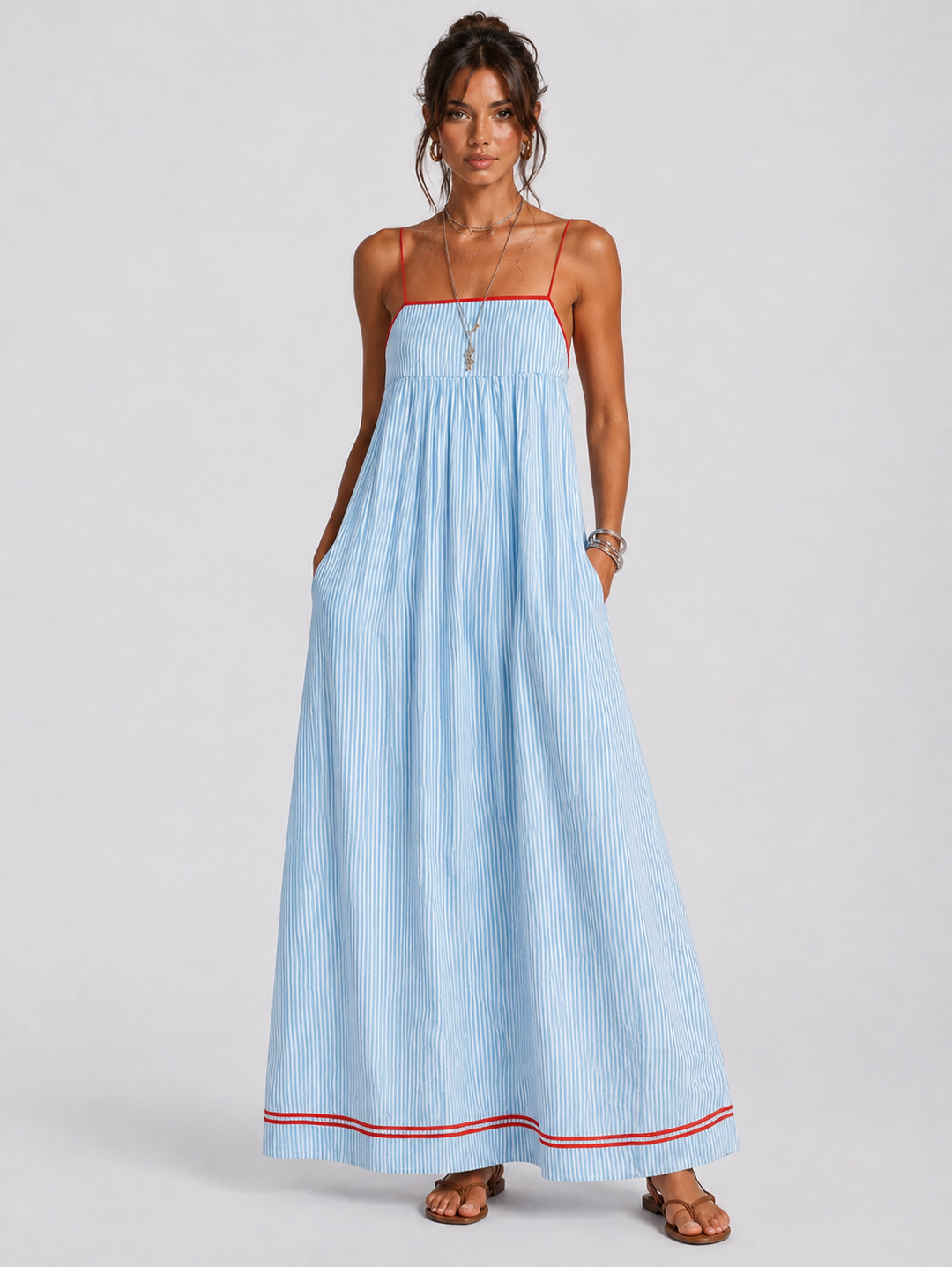 Calira – Ärmelloses Drapé-Kleid