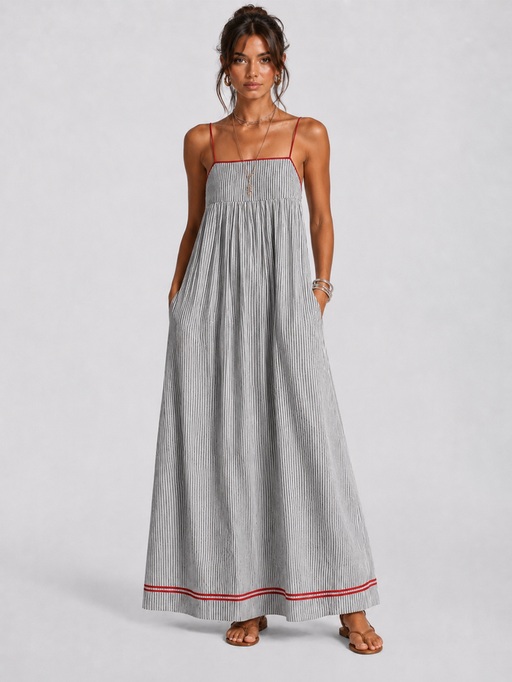 Calira – Ärmelloses Drapé-Kleid