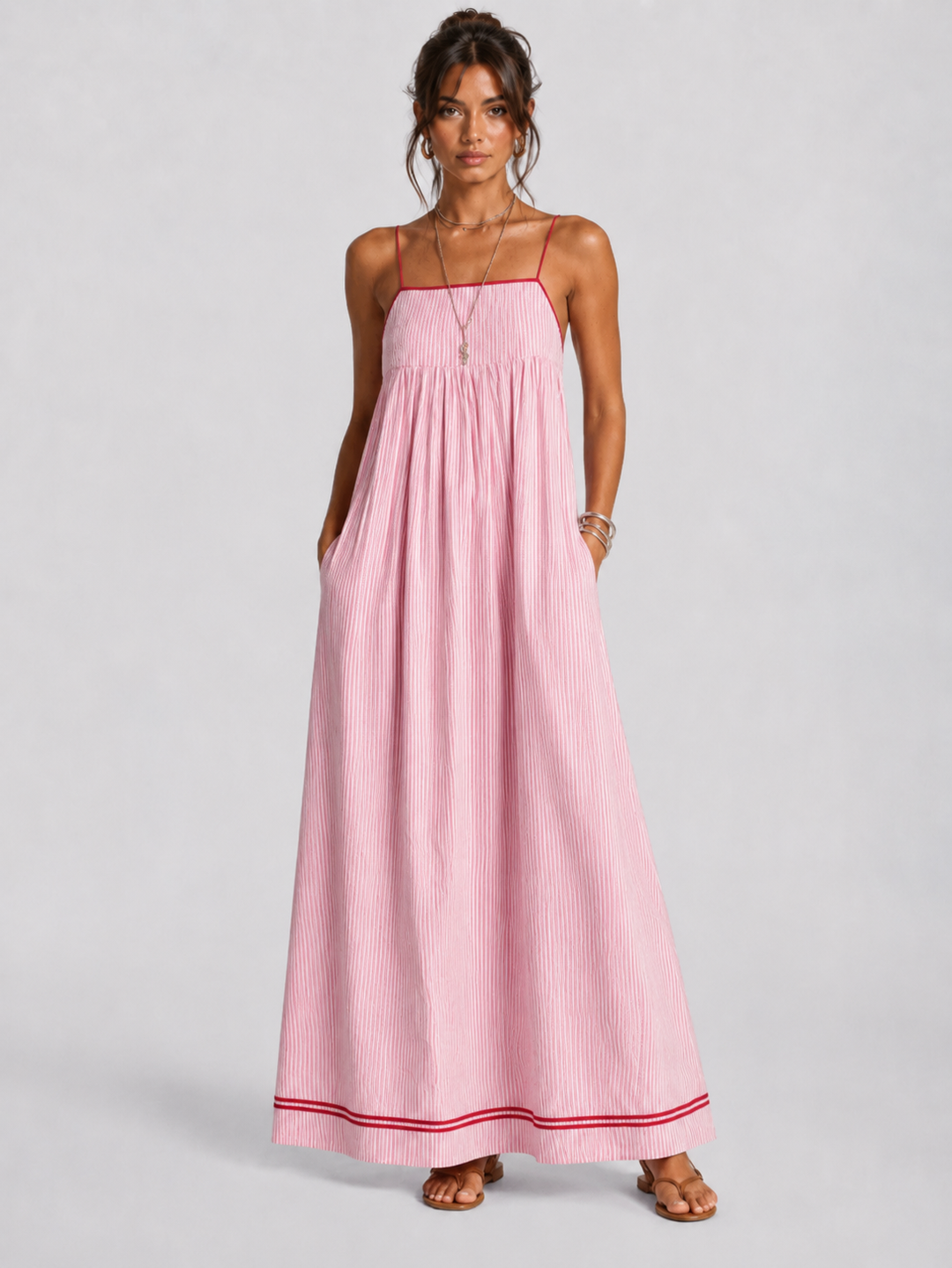 Calira – Ärmelloses Drapé-Kleid