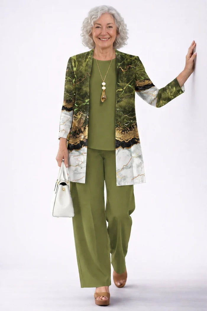 Rivana – Botanisches Muster, 3-teiliges Set