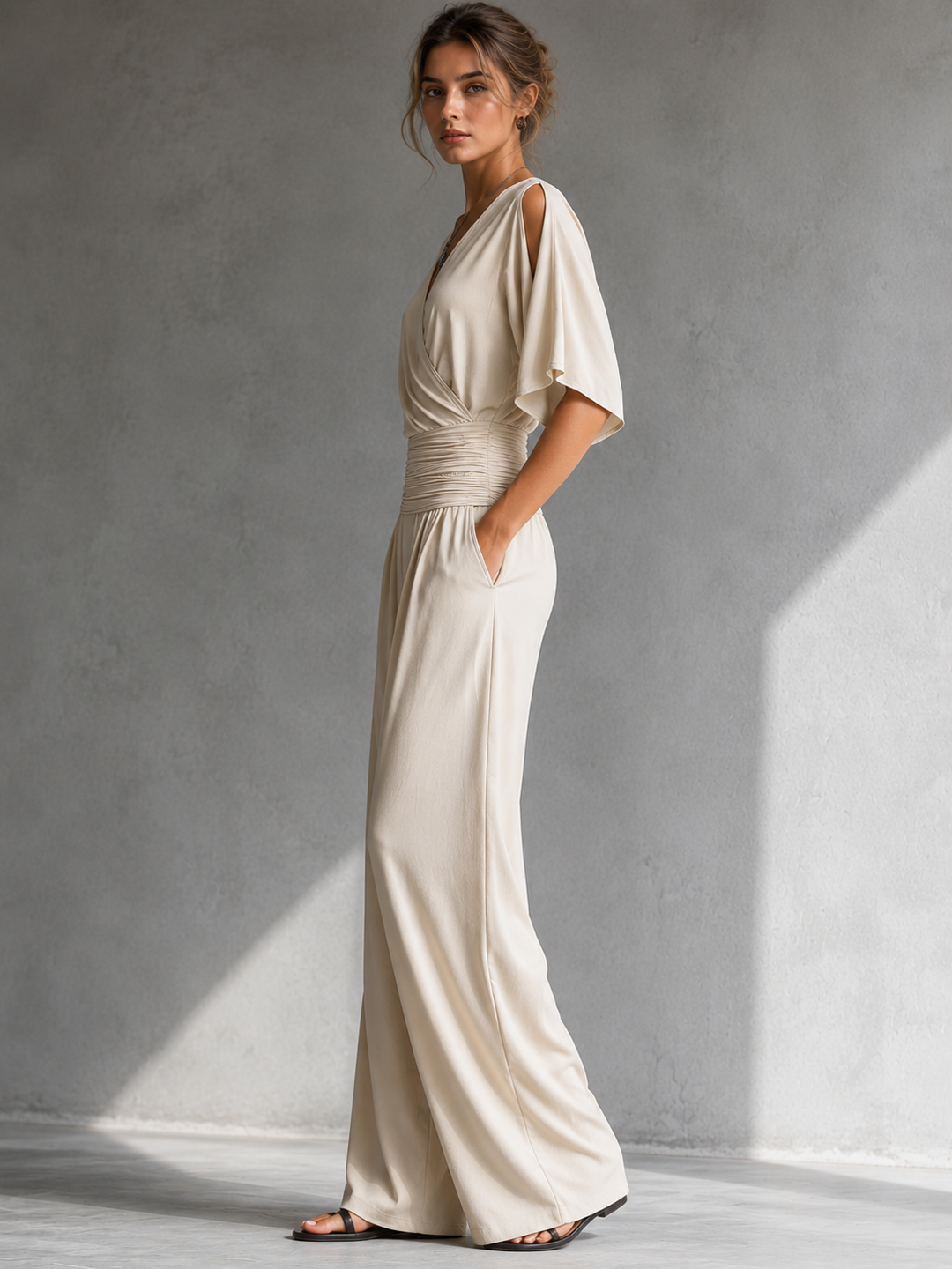 Nivara – Schulterfreier Jumpsuit