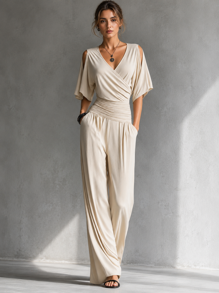 Nivara – Schulterfreier Jumpsuit