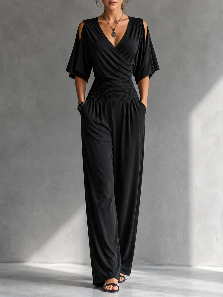 Nivara – Schulterfreier Jumpsuit