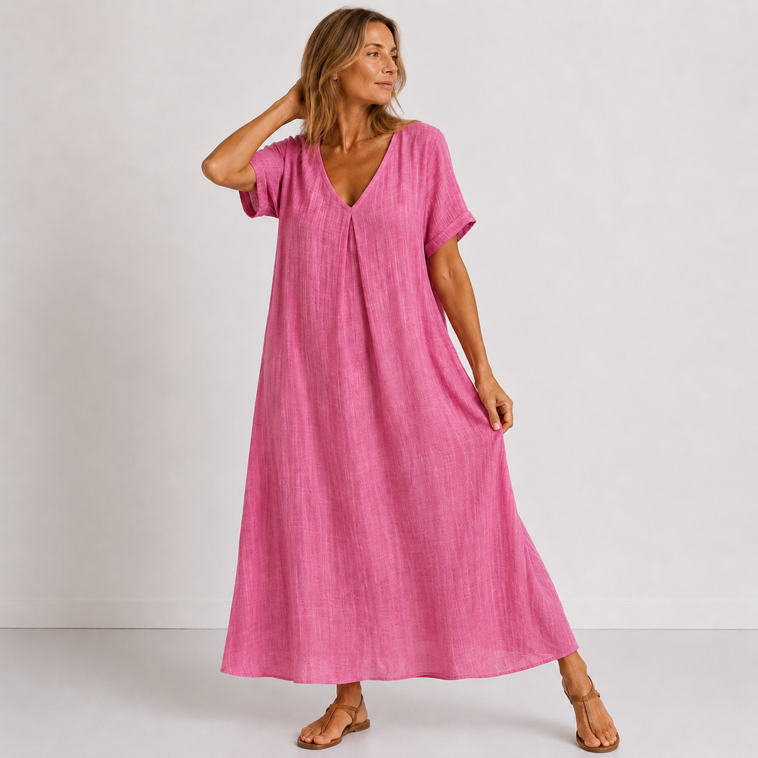 Noreli – leichtes V-Ausschnitt-Kleid