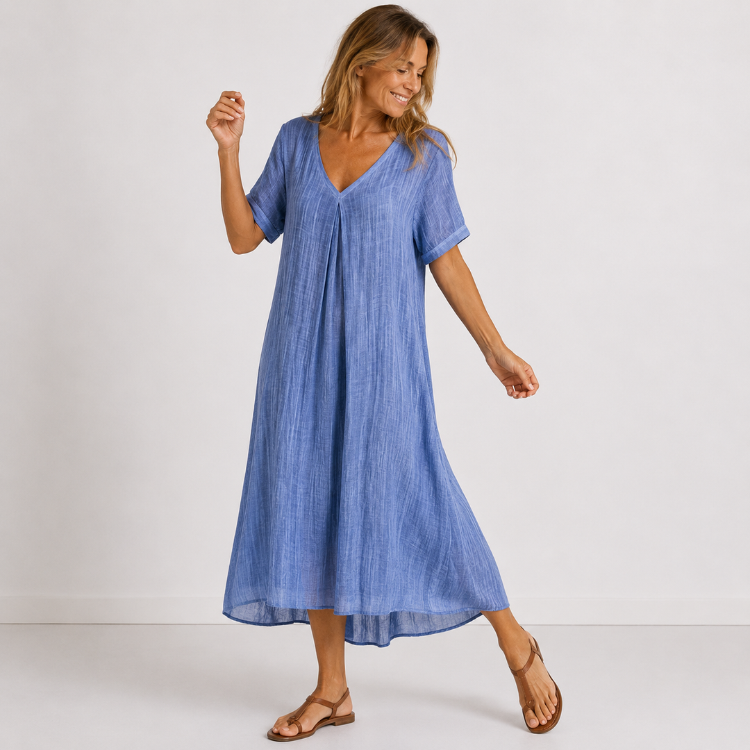 Noreli – leichtes V-Ausschnitt-Kleid