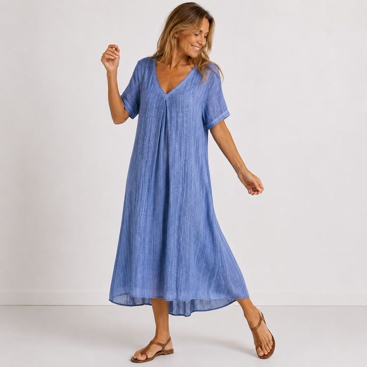 Noreli – leichtes V-Ausschnitt-Kleid