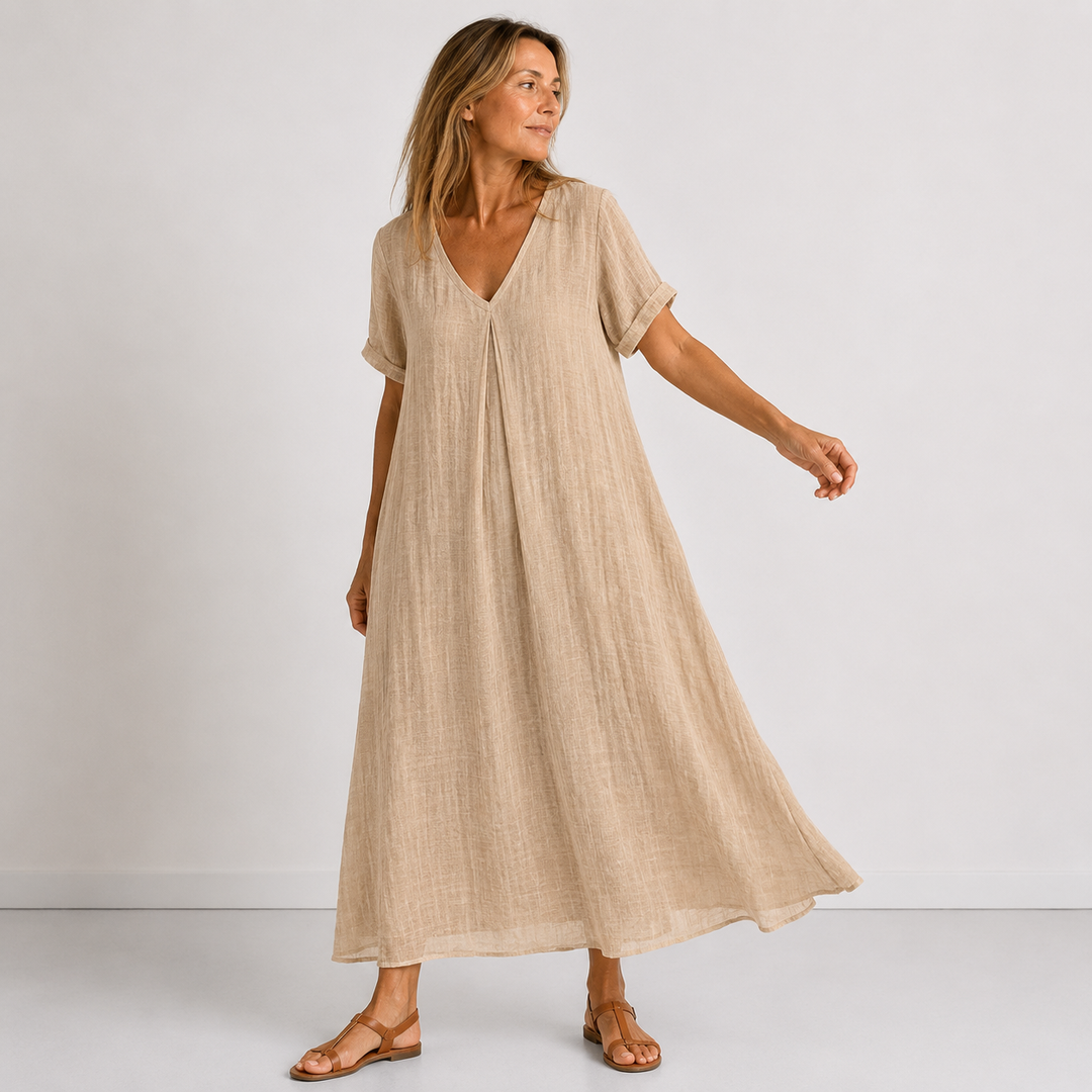 Noreli – leichtes V-Ausschnitt-Kleid