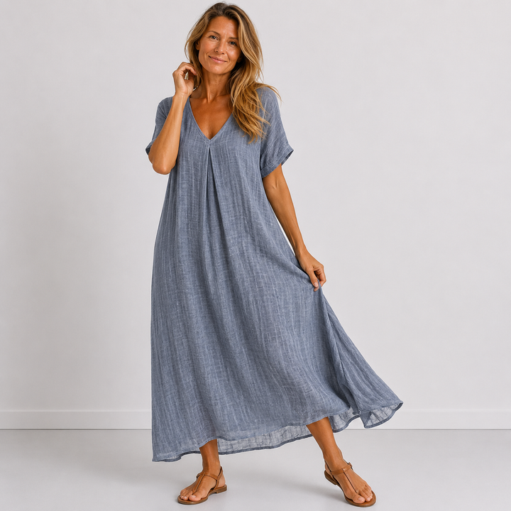 Noreli – leichtes V-Ausschnitt-Kleid