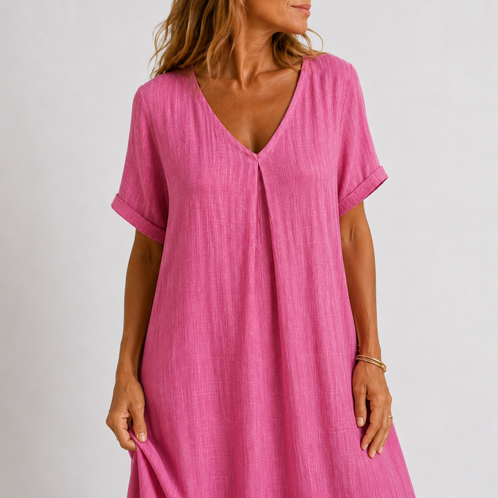 Noreli – leichtes V-Ausschnitt-Kleid