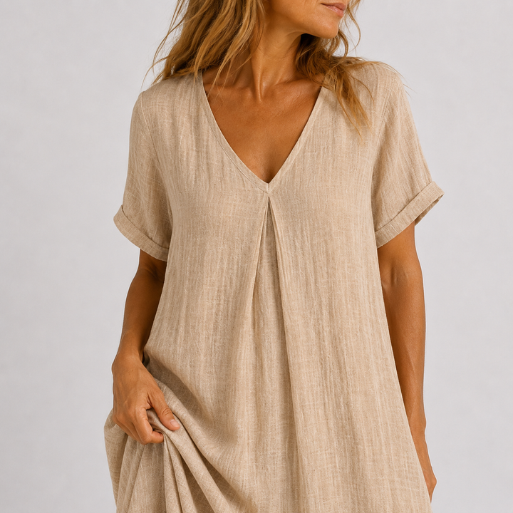 Noreli – leichtes V-Ausschnitt-Kleid
