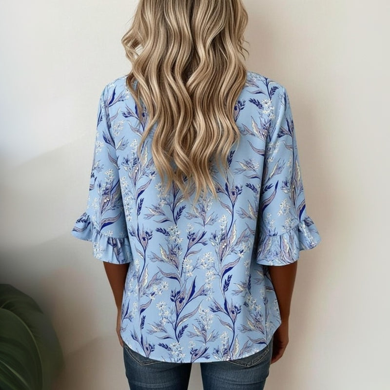 Nylera – Blumenprint Baumwollmischung-Pullover