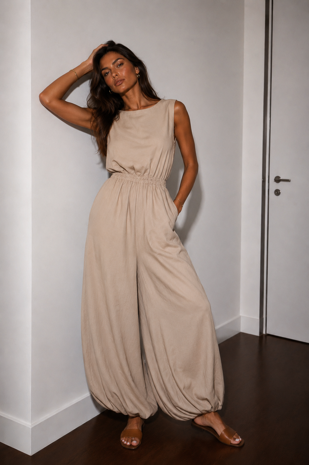 Nevara – Weitbeiniger, leichter Jumpsuit