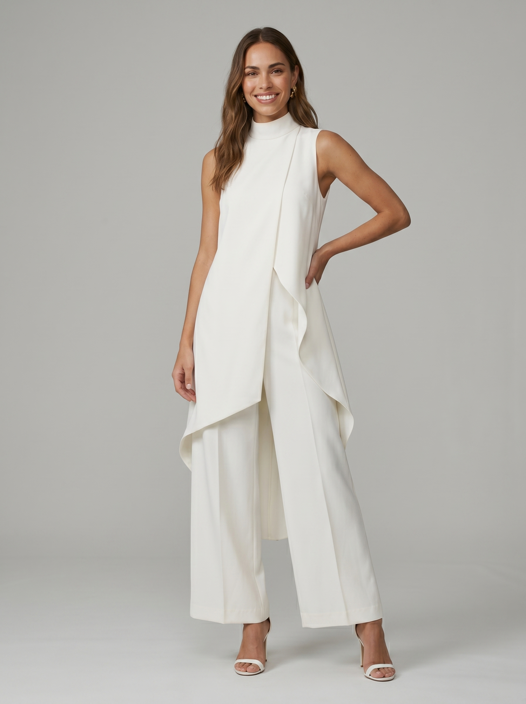 Arlise – Asymmetrisch geschnittenes, gewebtes Set