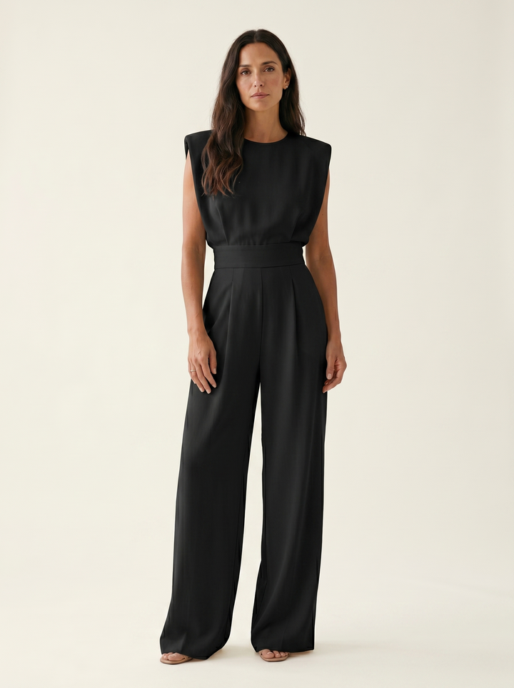 Neraya – mit gepolsterten Schultern, Stretchgewebe-Jumpsuit