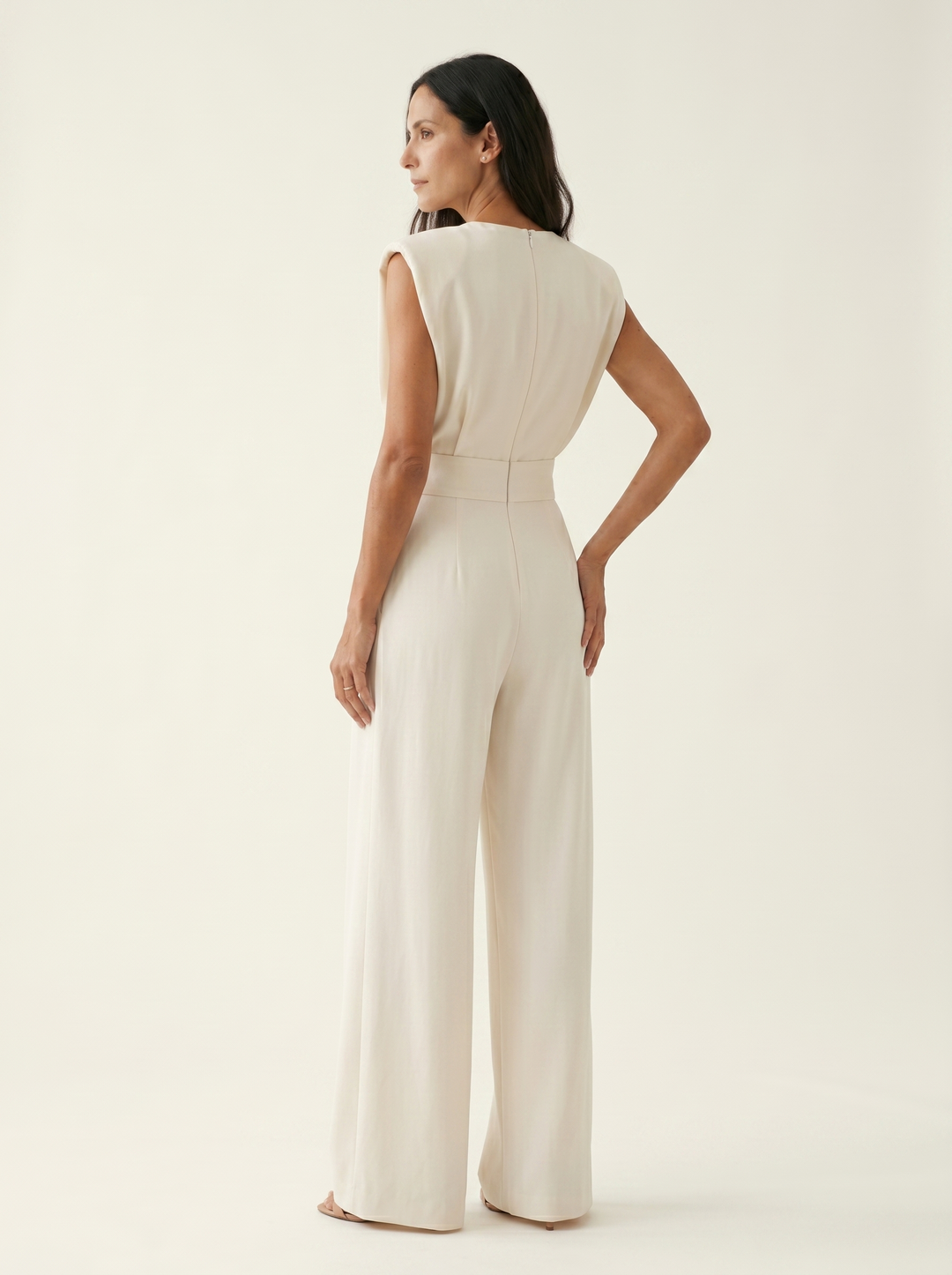 Neraya – mit gepolsterten Schultern, Stretchgewebe-Jumpsuit