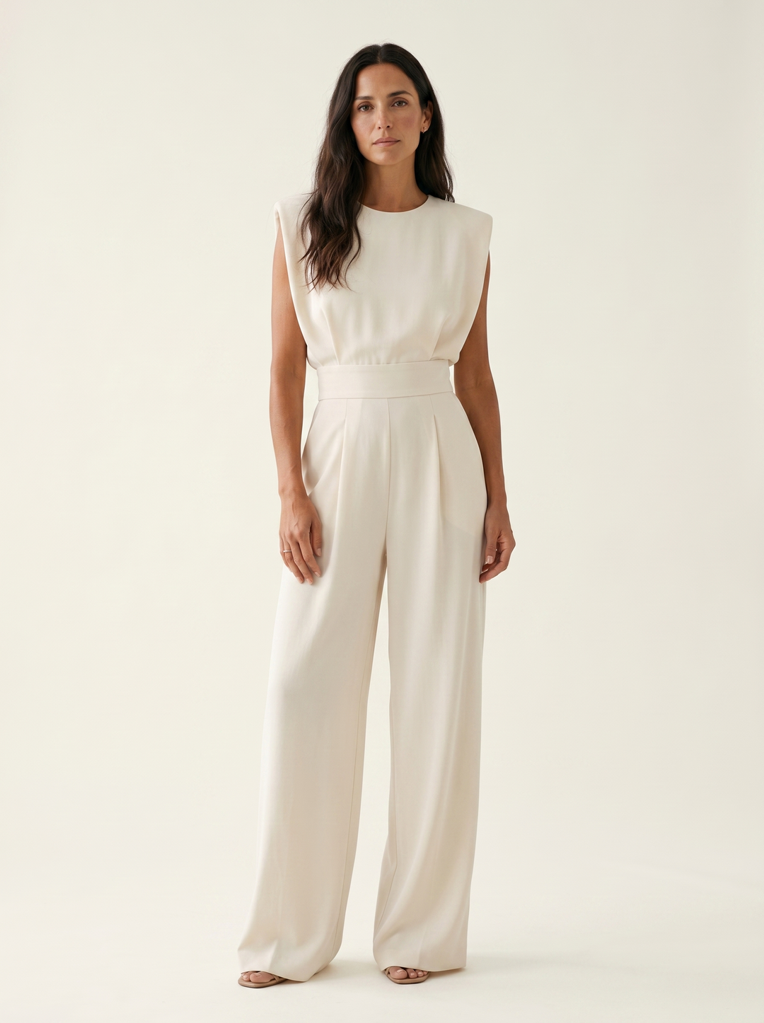 Neraya – mit gepolsterten Schultern, Stretchgewebe-Jumpsuit