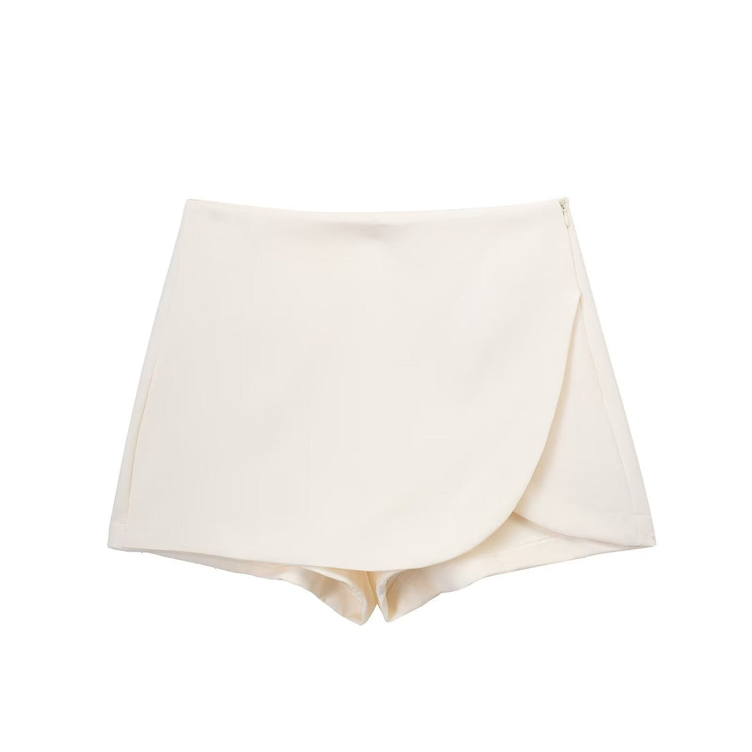 Avenya – gewebter Skort mit Wickelfront