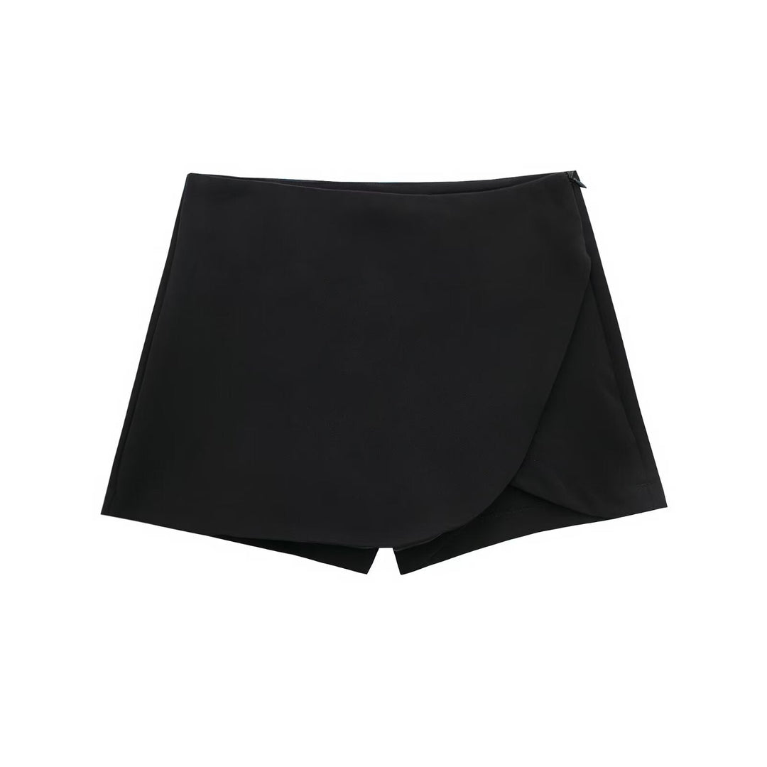 Avenya – gewebter Skort mit Wickelfront