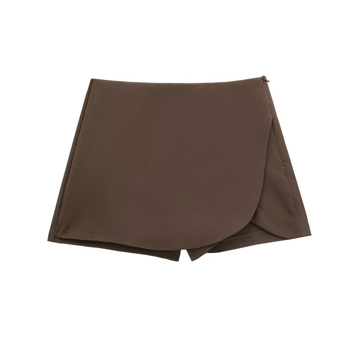 Avenya – gewebter Skort mit Wickelfront