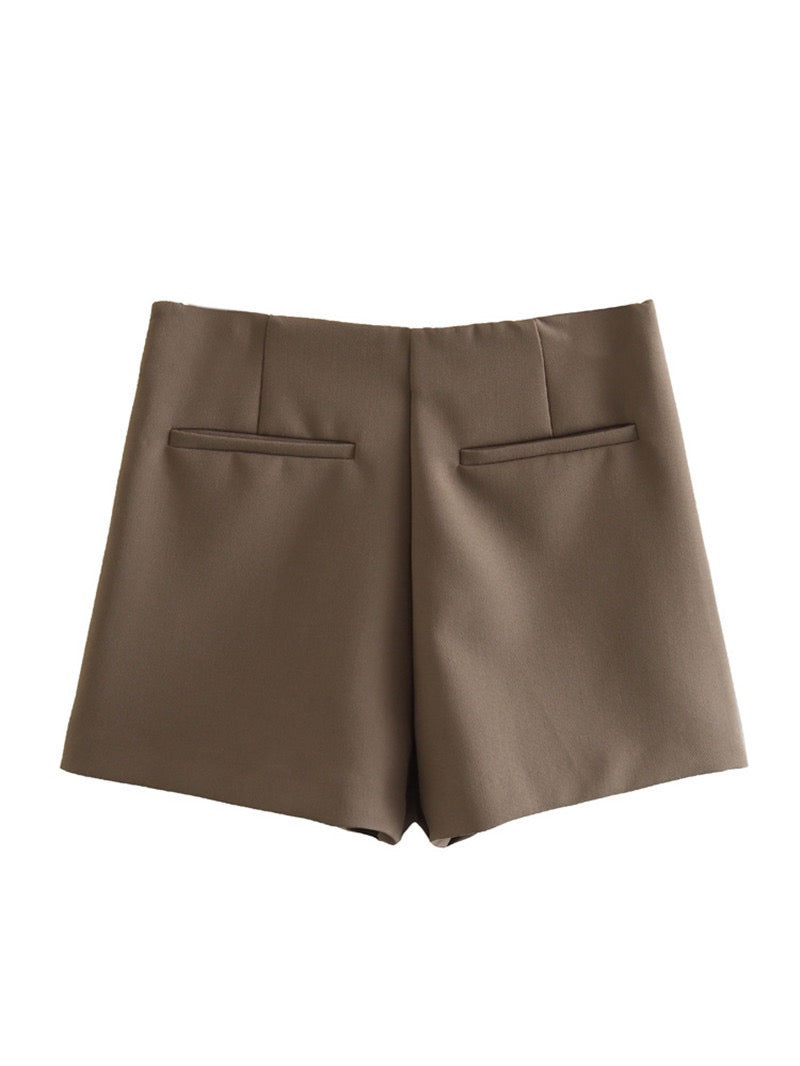 Avenya – gewebter Skort mit Wickelfront