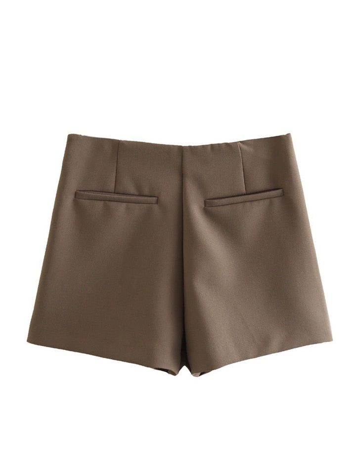 Avenya – gewebter Skort mit Wickelfront