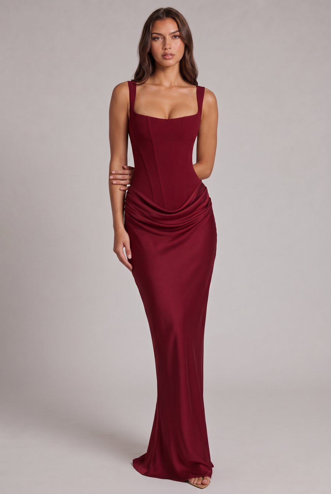 Nalise – Korsett-Maxikleid aus Lyocell