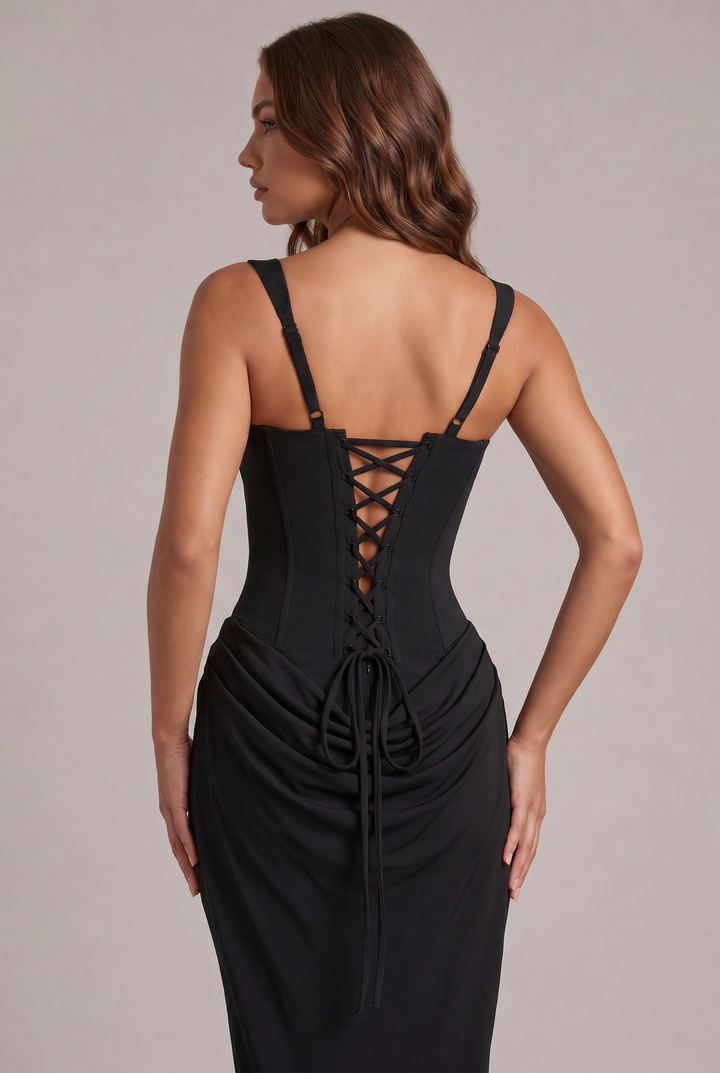 Nalise – Korsett-Maxikleid aus Lyocell
