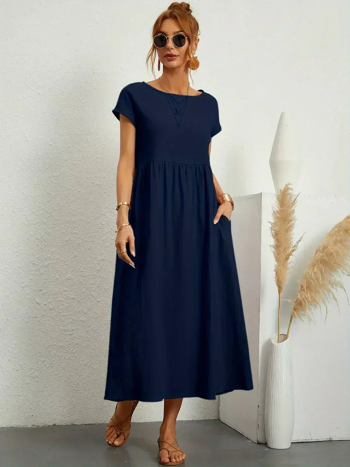 Calira – Midi-Baumwollkleid