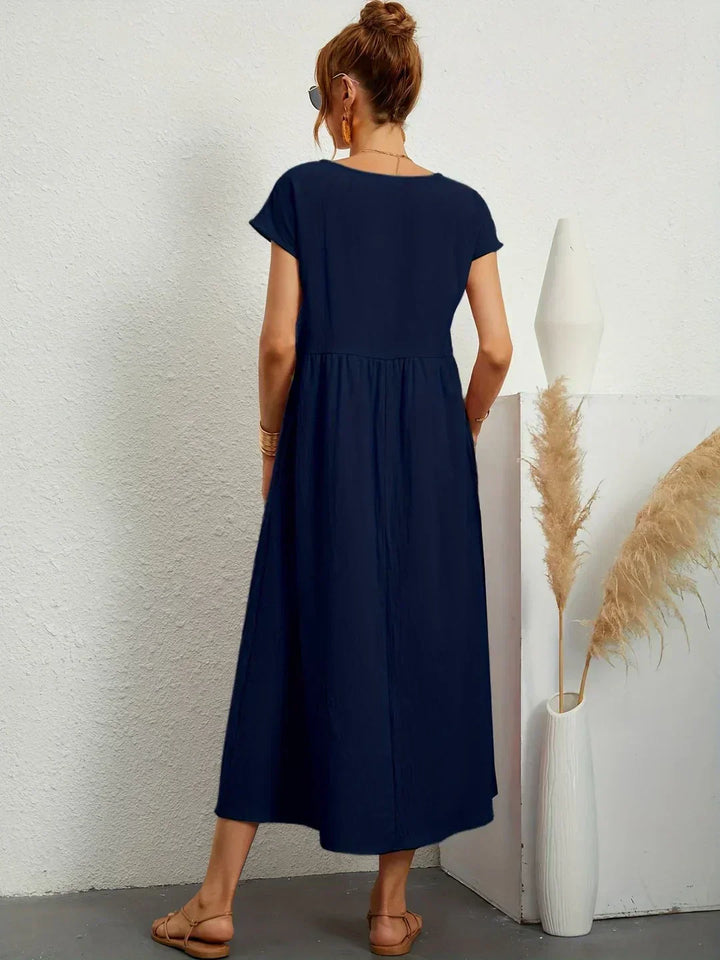 Calira – Midi-Baumwollkleid