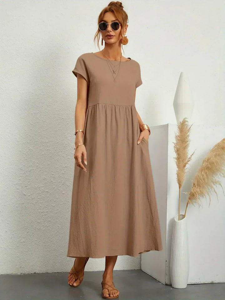 Calira – Midi-Baumwollkleid