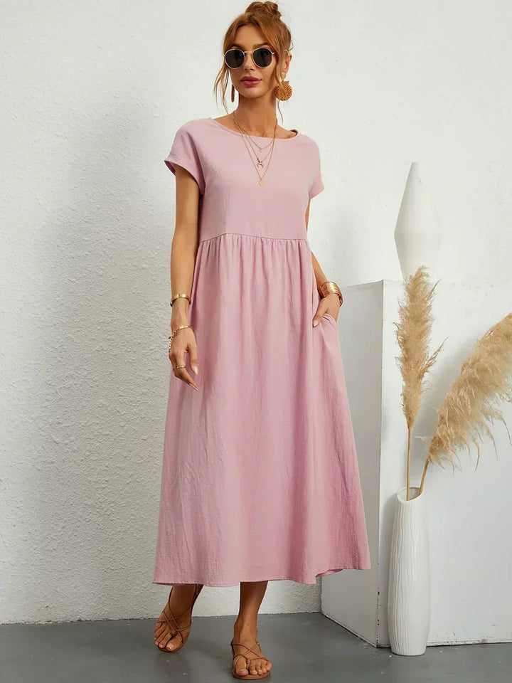 Calira – Midi-Baumwollkleid